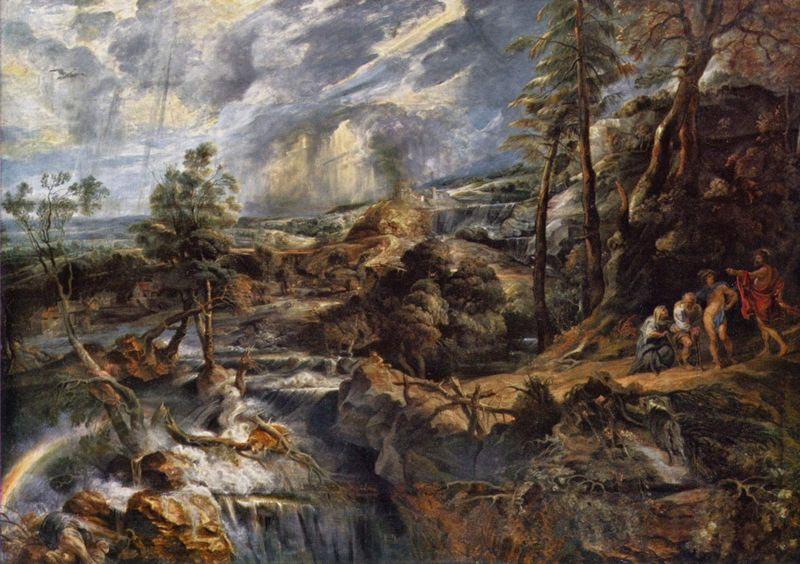 Peter Paul Rubens Gewitterlandschaft mit Philemon und Baucis Germany oil painting art
